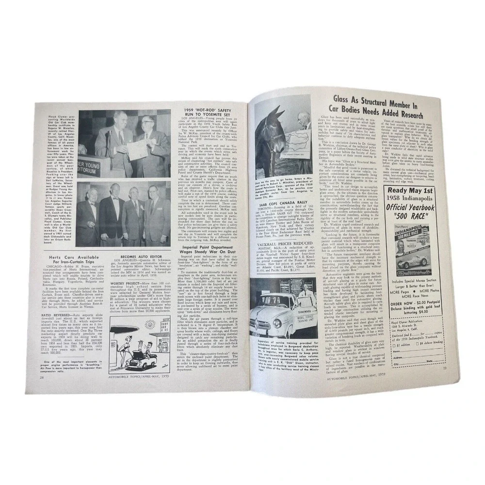 Floyd Clymer's Automobile Topics Chrysler Saratoga Peter De Palo‎ April May 1959
